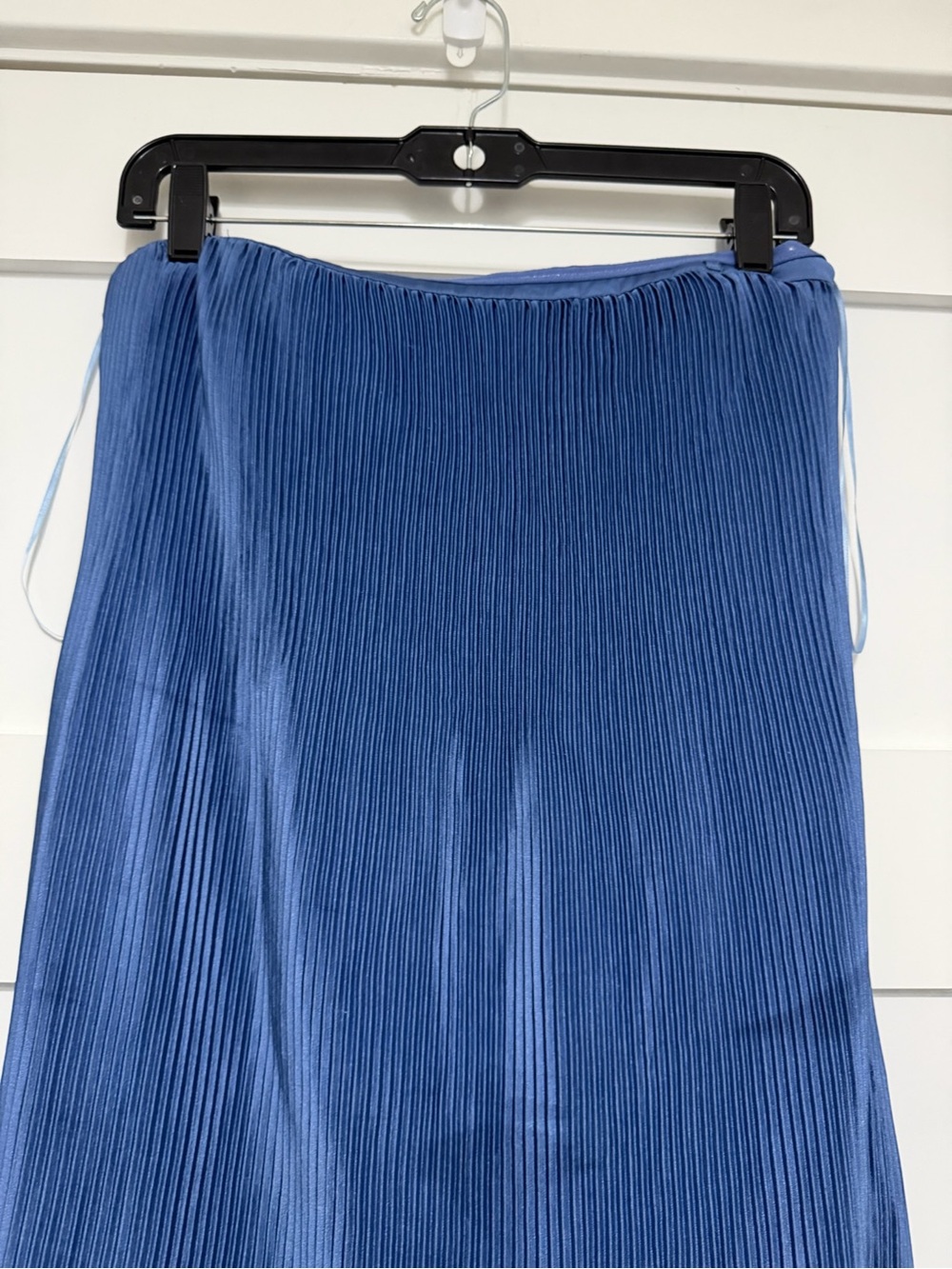 Abercrombie & Fitch Strapless Pleat Release Midi Dress Blue Medium 8308 - Picture 5 of 10